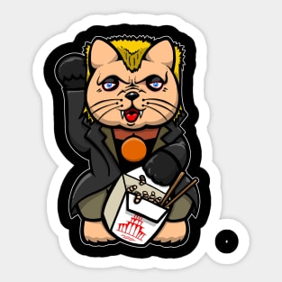 David Lost Boy Lucky cat Sticker